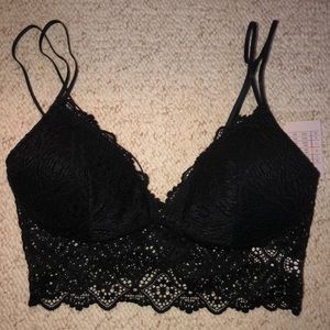 Auden Black Lacey Bralette
